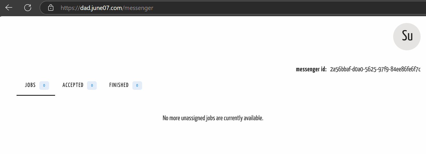 Empty Messenger Jobs