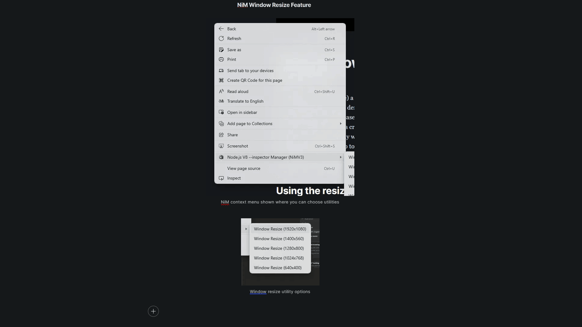 NiM image rotate utility in action